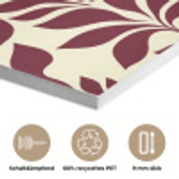 Abstract - Bladeren - Burgundy PET vilt klein 837 -closeup_DE