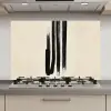 Penseelstreken - Verticaal - Zwart keuken achterwand spatscherm klein -3d_website