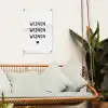 Quotes - Wijnen wijnen wijnen - Spreuken tuinposter los doek klein -sfeer7