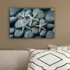 Zeesterren - Stenen - Wit canvas 2cm klein -sfeer3