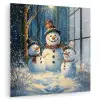 Sneeuwpop - Sneeuw - Winter - Bos plexiglas 5mm klein -zzzproduct_nieuw