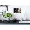 Vrouw - Goud - Zwart - Verf - Luxe Muursticker klein -keuken