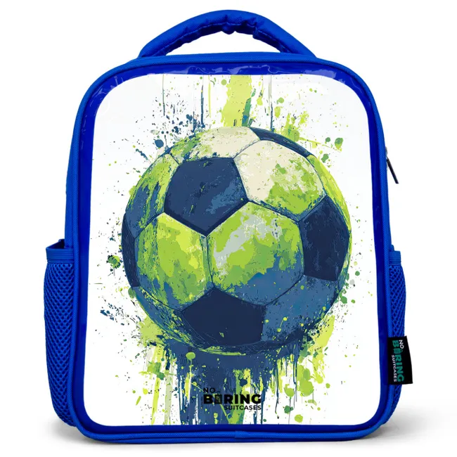 Kids' Backpacks Blue -. Soccer - Paint - Green - Blue