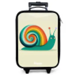 Slak - Regenboog - Kleurrijk Kinderkoffer - Zwart klein -zzz_website3d