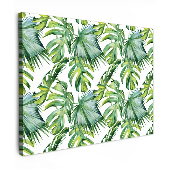 Inductie beschermer - Tropical - Bladeren - Jungle - Inductie mat canvas 2cm klein -z3d