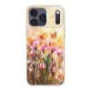 Vlinders - Oranje - Bloemen Telefoonhoesje iPhone 17 Pro Max klein -3d