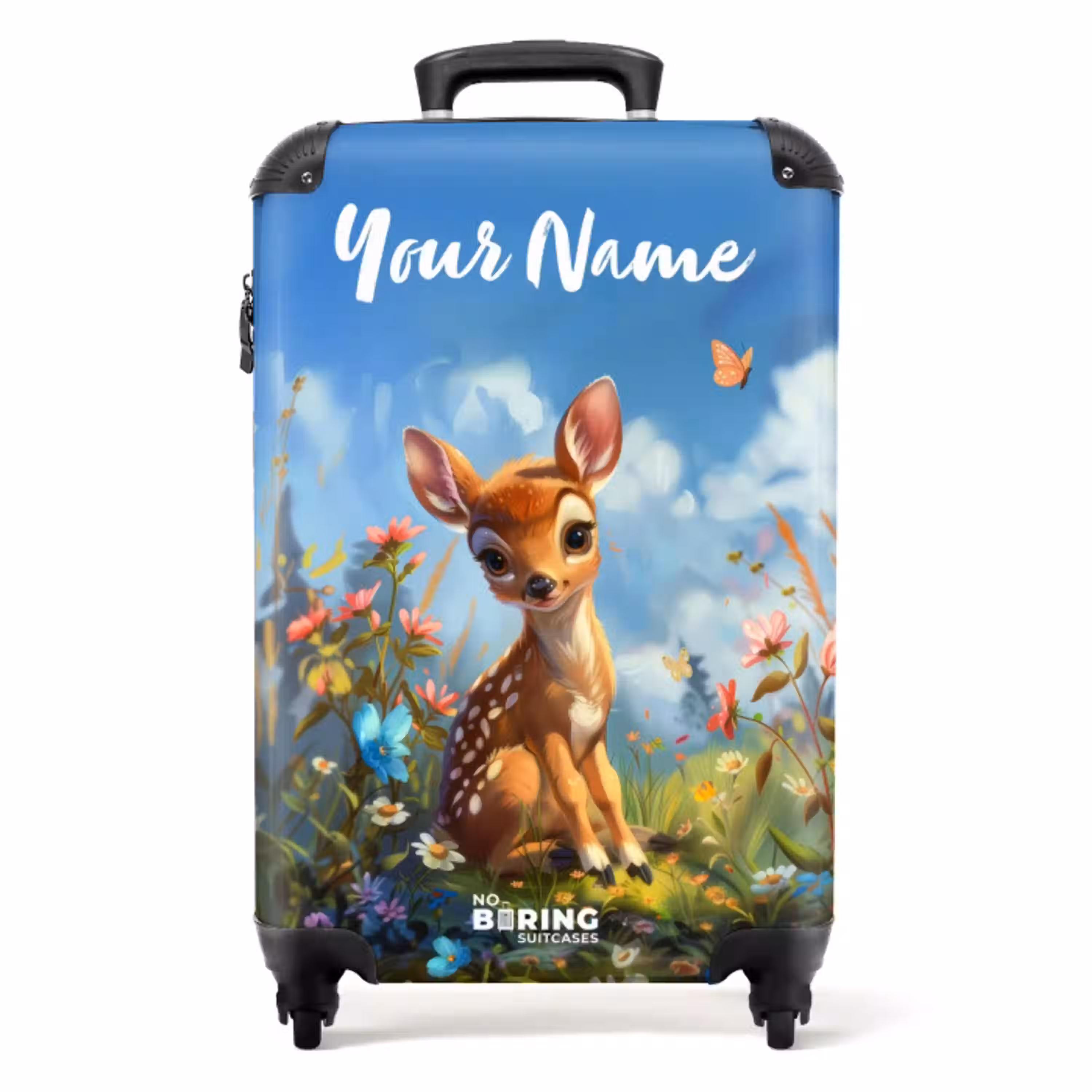 Bailey bloemenhertje NBS - Handbagage koffer - Kinderen Unisex middel -productfoto_recht