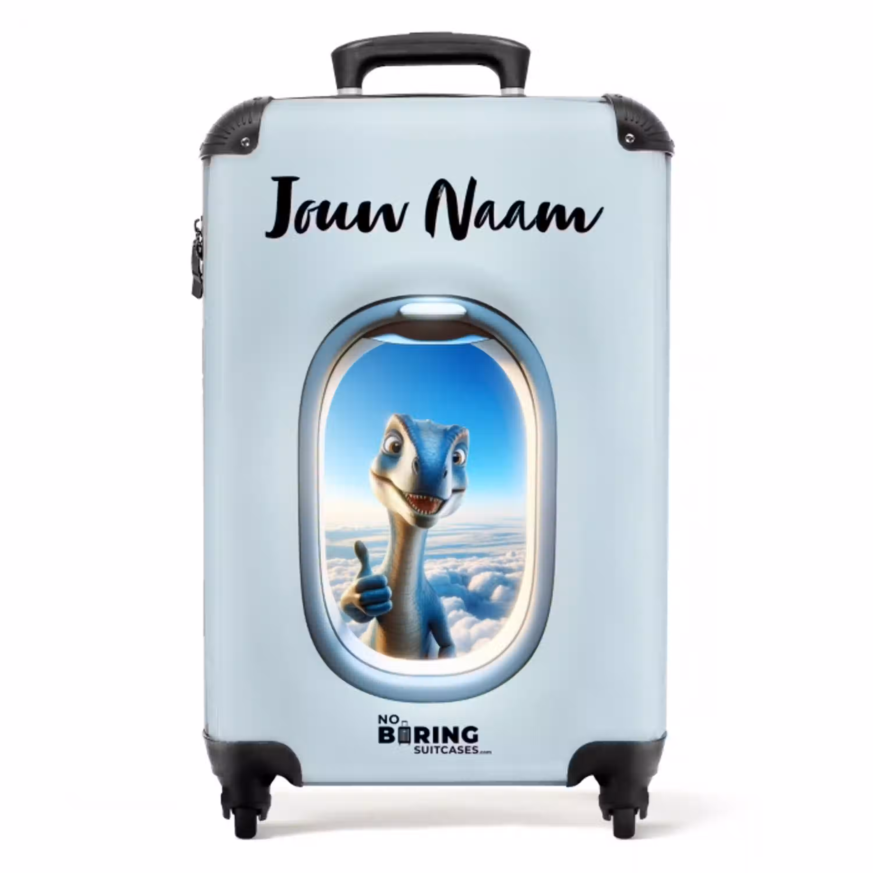 Delta dino NBS - Handbagage koffer - Kinderen Unisex middel -productfoto_recht