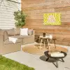 Zebraprint - Priority - Roze Tuinposter op houten frame 2 cm dik klein -sfeer2