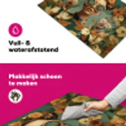 Bloemenkrans - Vrouwengezicht - Zonnebril - Oranje Inductie beschermer vinyl 3mm klein -wsfeer6_website