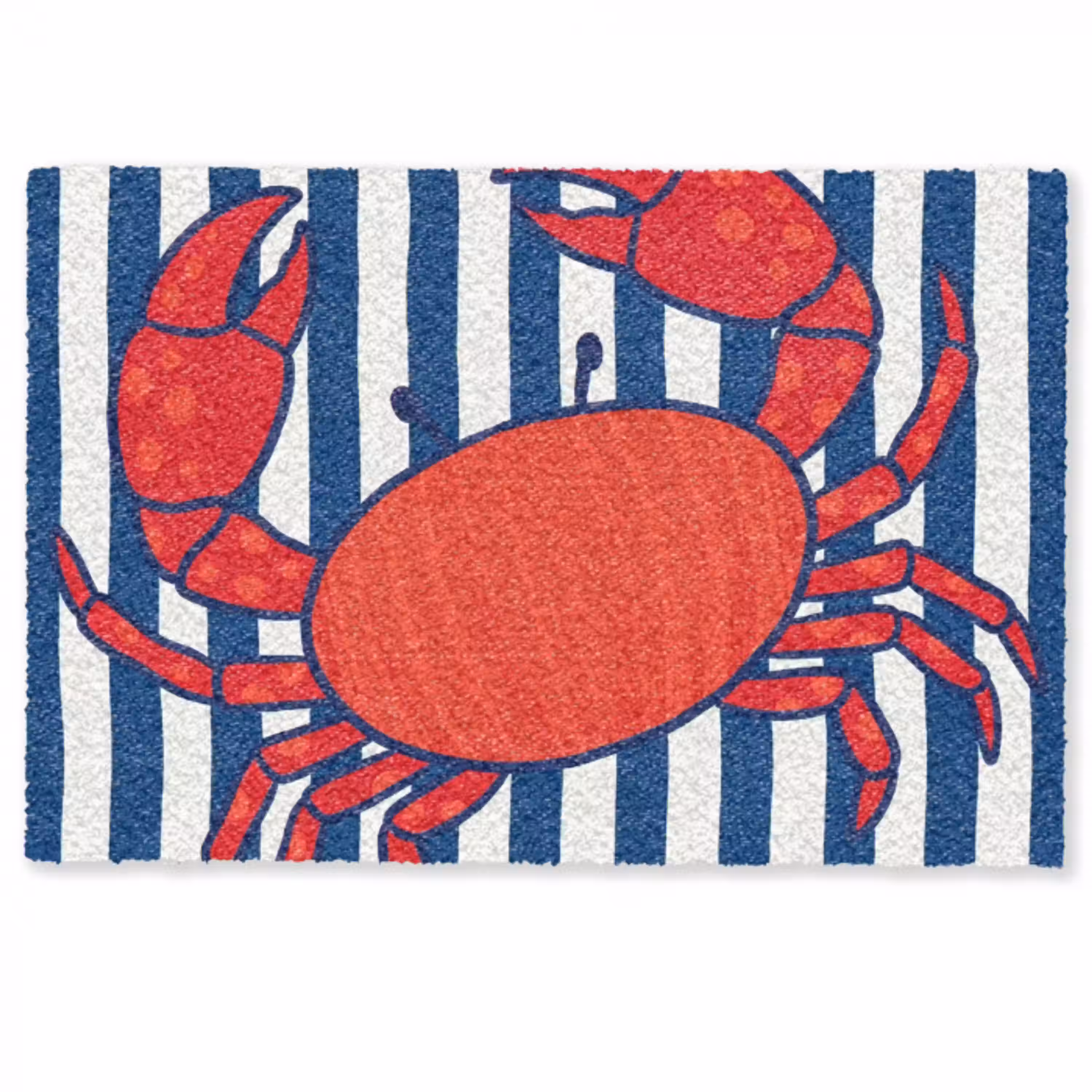 Krab - Strepen - Zeeleven - Illustratie - Rood Deurmat klein -zkaufland3d