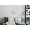 Slagroom - Taart - Blauw - Eten Muursticker klein -slaapkamer