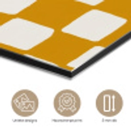 Grafisch - Patroon - Oker aluminium wit klein 46 -closeup_NL