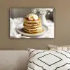 Pannenkoeken - Banaan - Siroop - Wit - Beige canvas 2cm klein -sfeer3