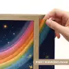 Regenboog - Sterrenhemel - Kleurrijk Light Box met batterij (Wandlamp kind) middel -USP_websiteprintNL