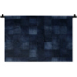 Patroon - Ruit - Marineblauw Wandkleed katoen klein 269 -zz3d