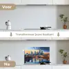 Zonsondergang Frankfurt - Stad - Skyline - Water keuken achterwand spatscherm klein -voor_na_NL