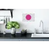 Smiley - Roze - Stippen Muursticker klein -keuken