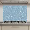 Organisch - Patroon - Blauw keuken achterwand spatscherm klein 900 -3d_website