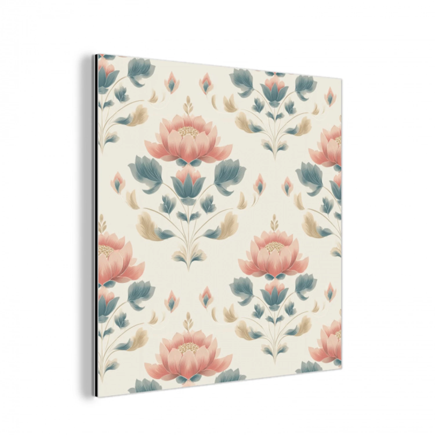 Lotus - Bloemen - Roze aluminium wit klein 46 -3d