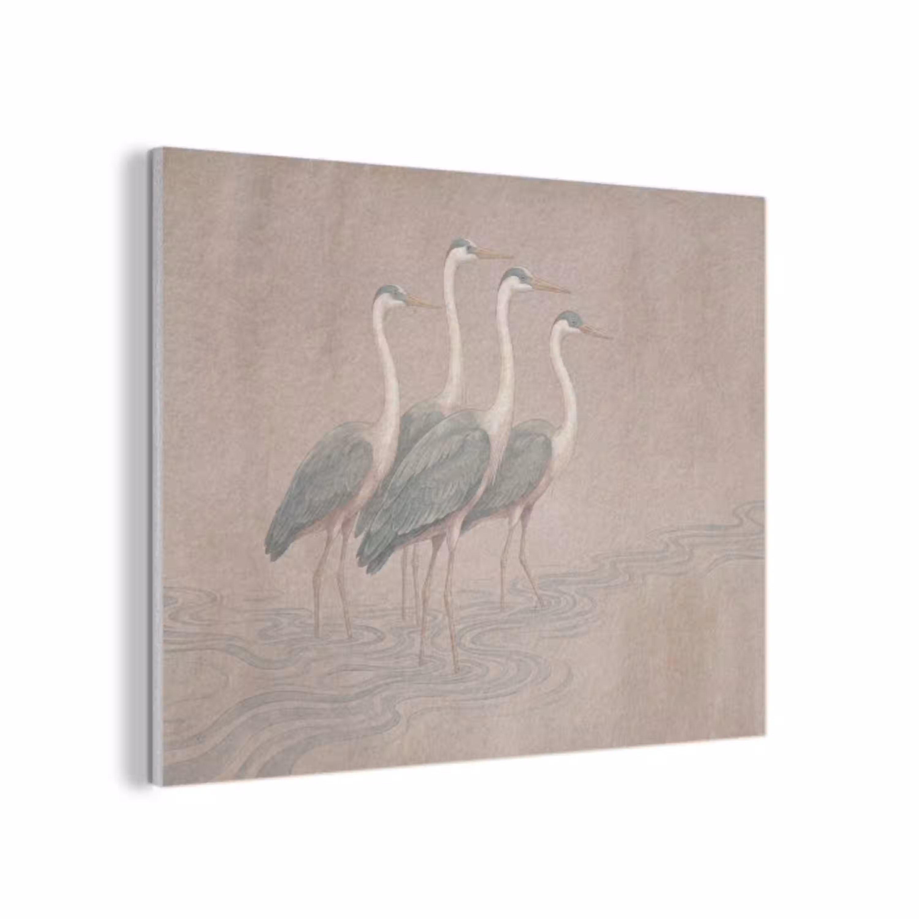 Vogel - Water - Natuur - Vintage PET vilt klein -3d