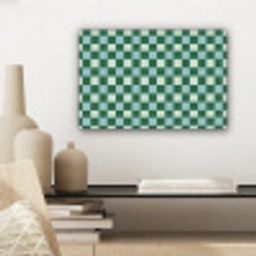 Schaakbord - Klassiek - Groen canvas 2cm klein 34 -sfeer6