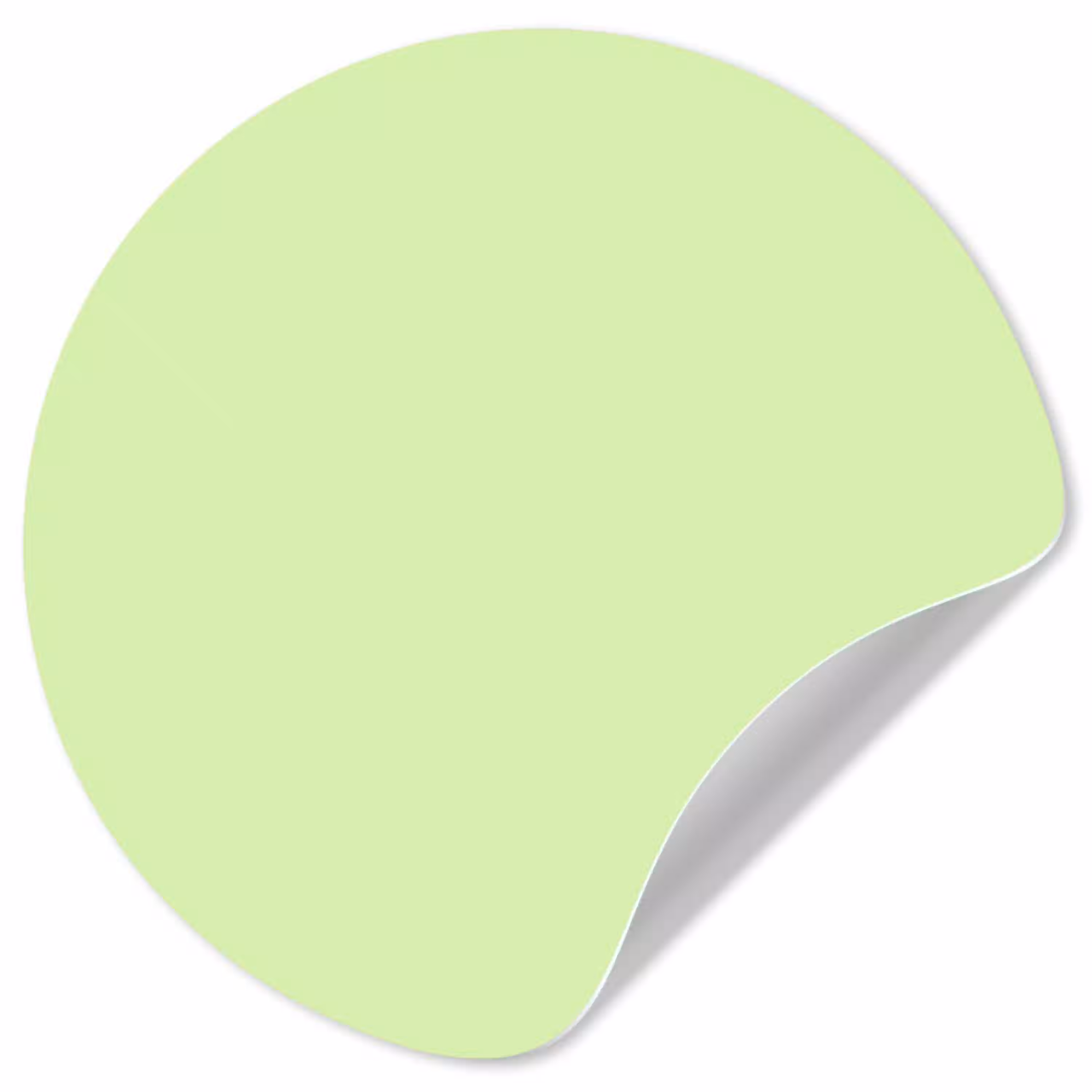 Light - Lime - Groen Wandcirkel behangsticker klein 186 -3d