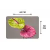 Planten - Anthurium - Groen - Roze Placemat vinyl groot -specs