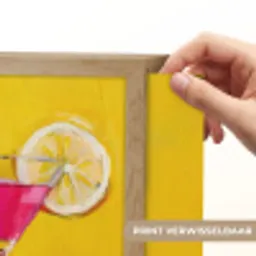 Glazen - Cocktail - Citroen - Kers Light Box met batterij (Wandlamp) middel -USP_websiteprintNL
