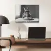 Konijn - Bunny - Zonnebril - Tafelkleed - Pasta - Schattig PET vilt klein -sfeer5