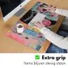 Kauwgom - Vrouw - Penseelstreken - Modern Muismat XXL klein -sfeer3