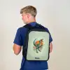 Dier - Dino - Natuur Rugzak - Zwart middel -sfeer8