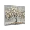 Boom - Bloemen - Wit - Natuur - Kunst PET vilt klein -3d