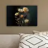Boeket - Bloemen - Licht - Zwart canvas 2cm klein -sfeer3