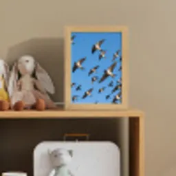 Zwaluwen - Vliegen - Blauw Light Box met kabel (Kinderlampje) klein -sfeer2_kind