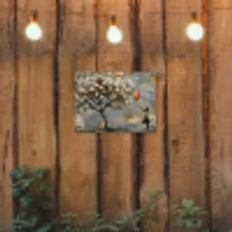 Boom - Graffiti - Banksy Style - Balloon Girl tuinposter los doek klein -sfeer1