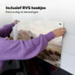 Berglandschap - Meer - Bergen - Vallei - Klassiek Inductie beschemer met haakjes klein -ky-ophangen-nl