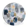 Abstract - Goud - Vormen Wandcirkel aluminium klein -3d