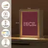 Bordeaux - Nice - minimalistisch Light Box met kabel (Tafellamp) klein -USP_NL