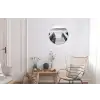 Loopbrug - Hout - Strand - Zee Wandcirkel aluminium klein -woonkamer