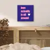 Tekst - Valentijn - Love - Blauw aluminium wit klein -sfeer3