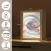 Bloemen - Tunnel - Abstact - 3D effect Light Box met kabel (Tafellamp) klein -USP_NL