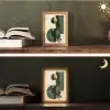 Kunst - Cirkels - Modern - Abstract Light Box met kabel (Tafellamp) klein -sfeer3