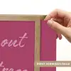 eat me out don't stress me out - Roze - Minimalistisch Light Box met batterij (Wandlamp) middel -USP_websiteprintNL