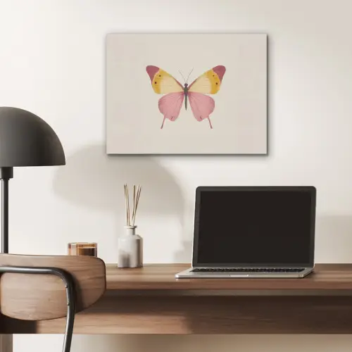 Vlinder - Illustratie - Roze PET vilt klein -sfeer5