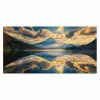 Berg - Rivier - Zonsondergang Muismat XXL klein -3d_leeg