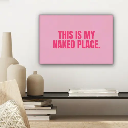 Tekst - Modern - Roze canvas 2cm klein -sfeer6