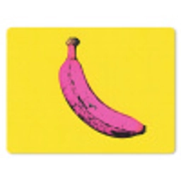 Banaan - Grafisch - Geel muismat rubber klein -3d