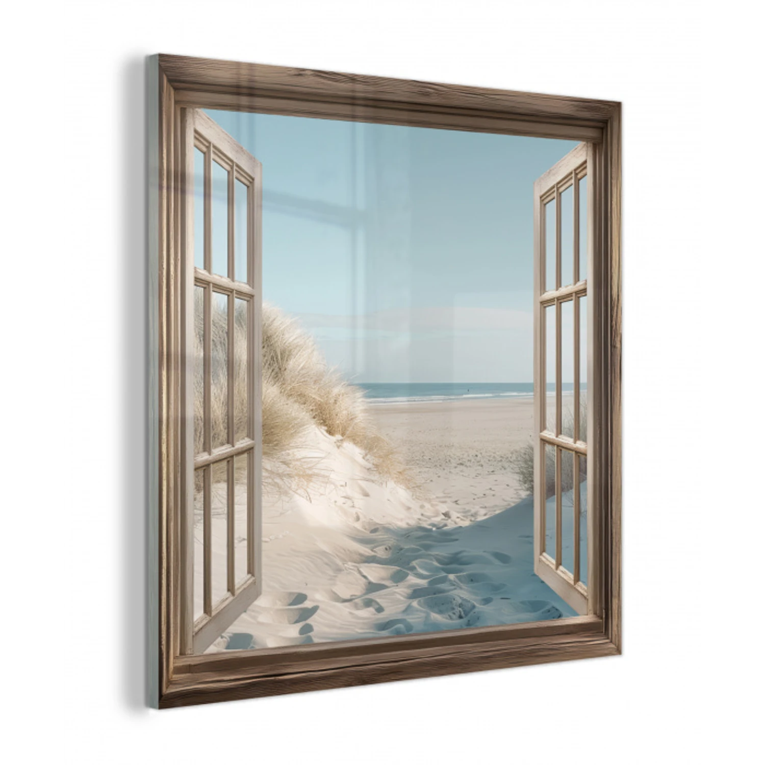 Doorkijk - Helmgras - Duinen - Zee - Landschap plexiglas 5mm klein -z3d