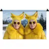 Vrouwen - Bananen - Geel Wandkleed katoen klein -zz3d